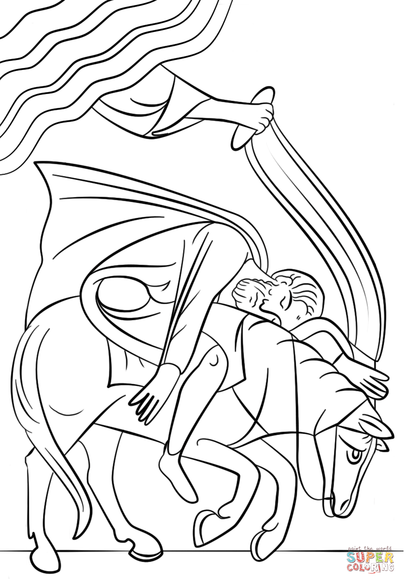 824x1186 34 Paul On The Road To Damascus Coloring Page, Stunning Paul