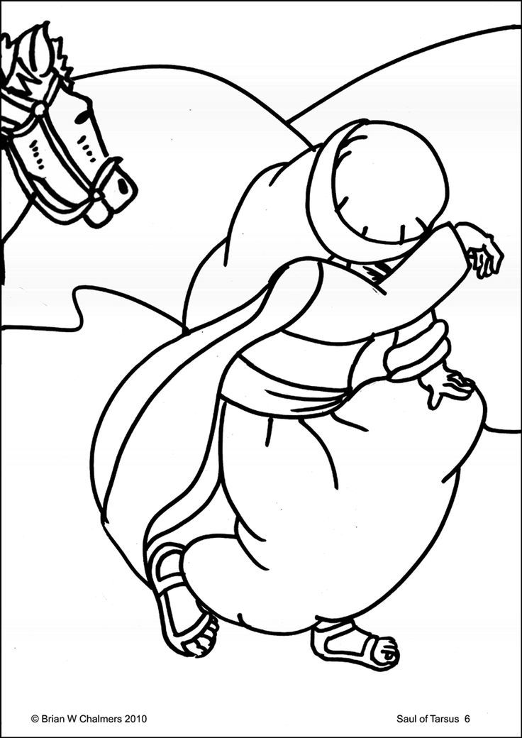 736x1040 Paul's Conversion Coloring Page 2017 Discipleland