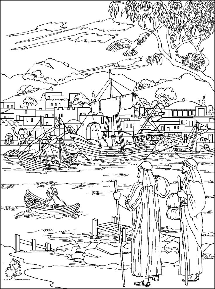 736x987 Paul And Barnabas Coloring Page Sunday School