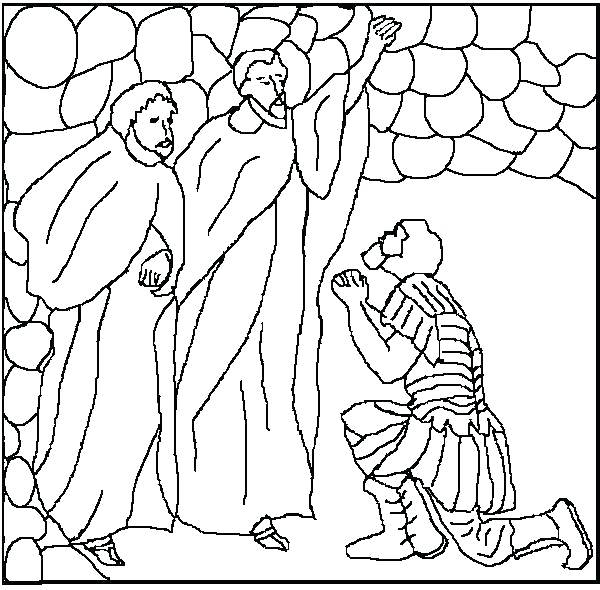 600x590 Paul And Silas Coloring Page Coloring Pages For Kids By Believe