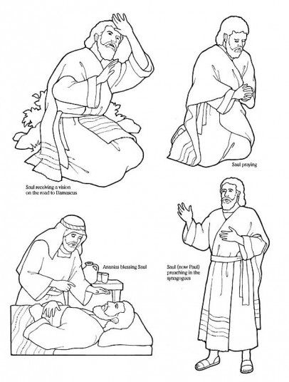 406x536 Paul To Saul Color The Pictures, Cut Them Out, Arrange In Order
