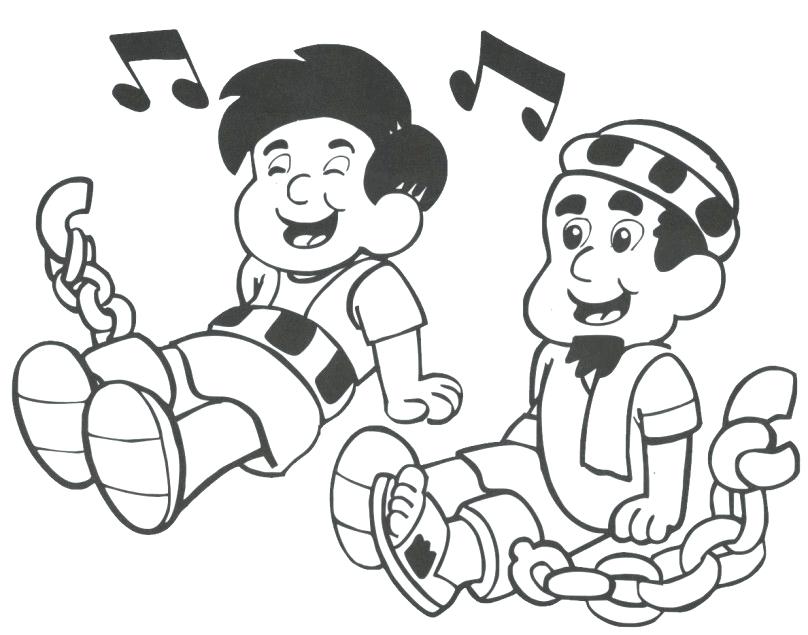 808x635 Paul Silas Coloring Page Cartoon Church House Collection