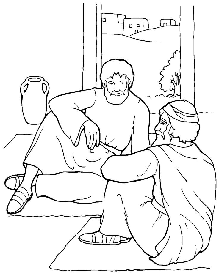 736x929 Peter In Prison Coloring Page 382462