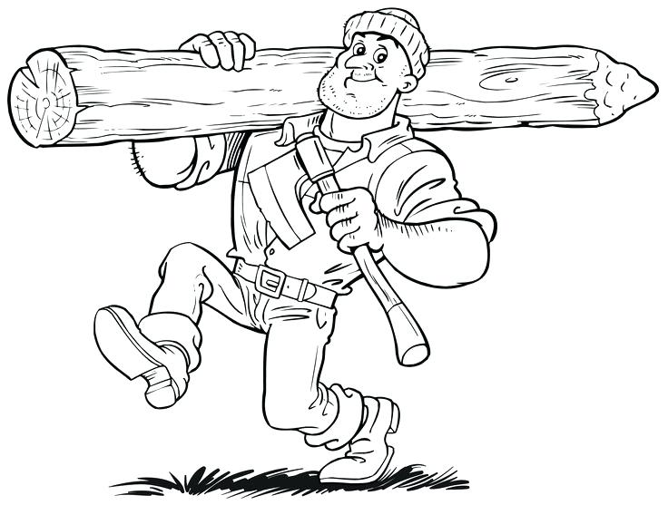 736x557 Paul Bunyan Coloring Page Coloring Pages Activities Paul Bunyan
