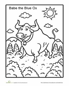 236x296 Paul Bunyan Coloring Page Education Paul Bunyan