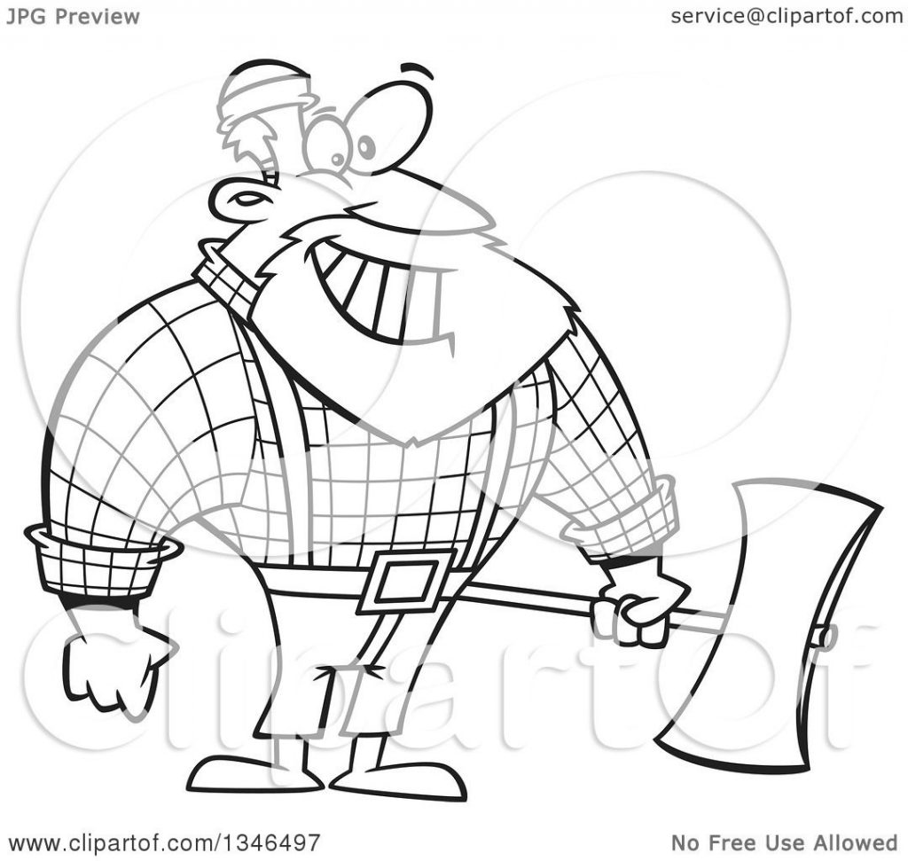 1024x971 Paul Bunyan Coloring Page