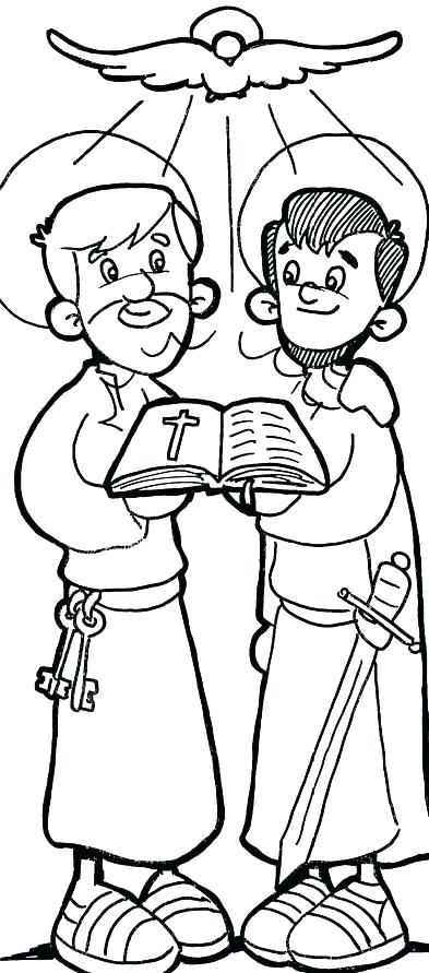 393x891 Paul Coloring Pages Apostle Coloring Pages Apostle Coloring Pages