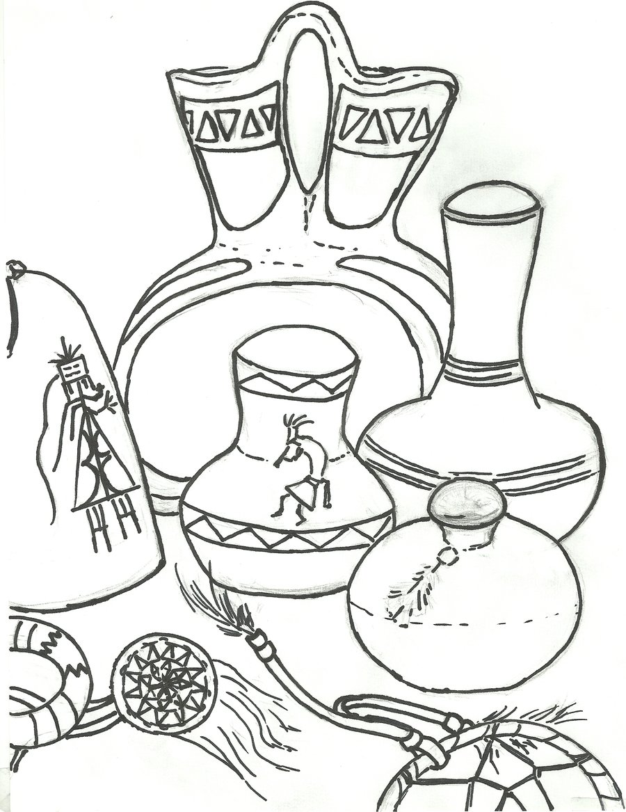 900x1167 Still Life Coloring Pages