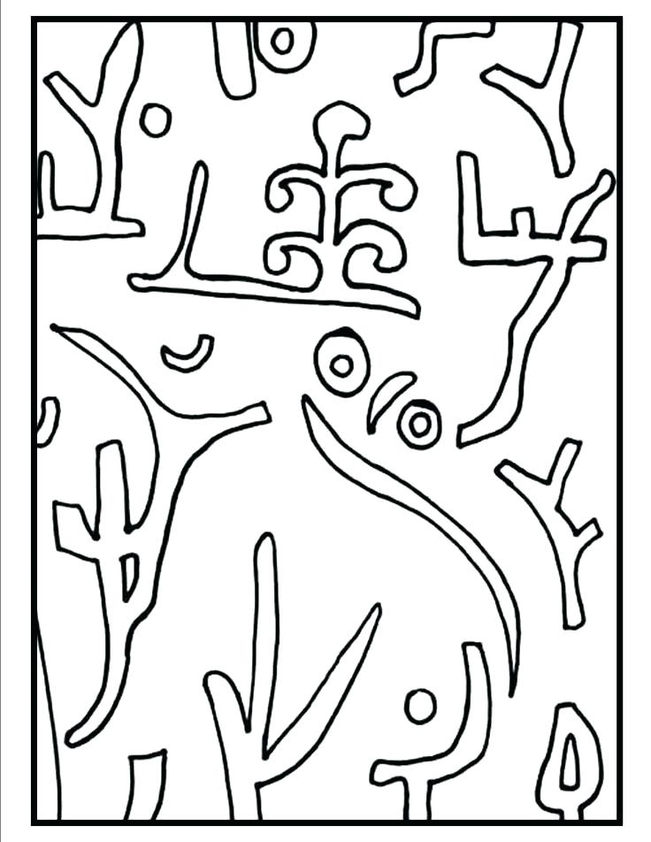 736x952 Elegant Paul Klee Coloring Pages And 92