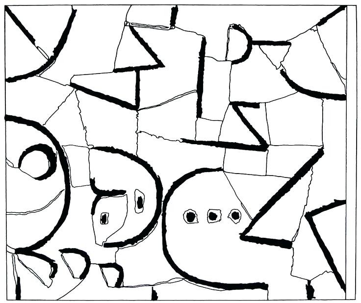 736x618 Ideas Paul Klee Coloring Pages For Figure In A Garden Modern Art