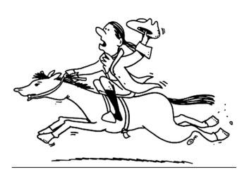 350x254 Cartoon Paul Revere Coloring Page Kids Coloring Pages
