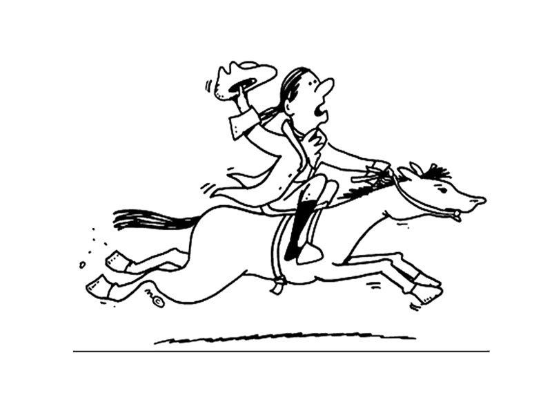 800x582 Cartoon Paul Revere Coloring Page For Kids Kids Coloring Pages