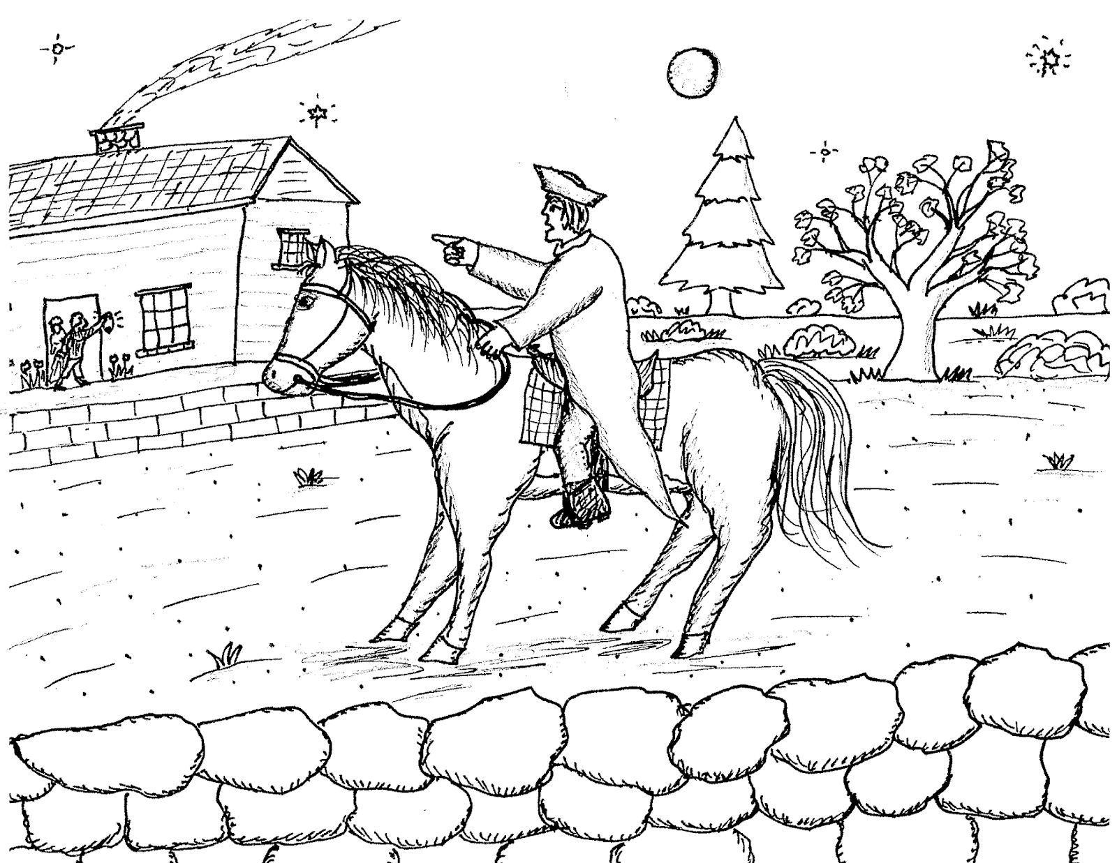1600x1237 Robins Great Coloring Pages Ride Of Paul Revere Paul Revere