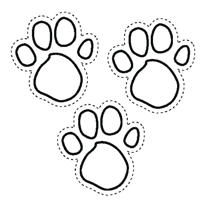 Paw Coloring Page