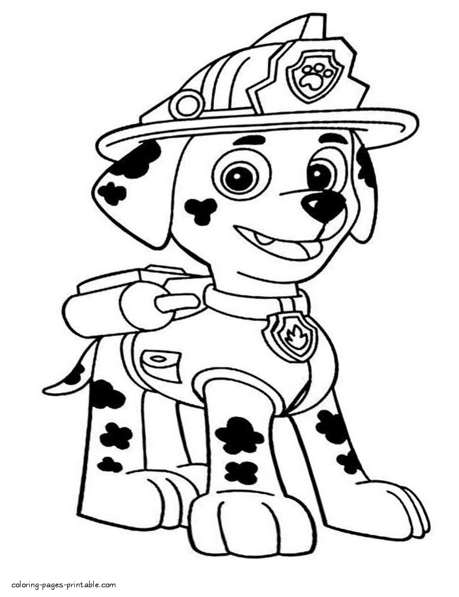 895x1163 Paw Patrol Marshall Coloring Page Inspirational Marshall Paw