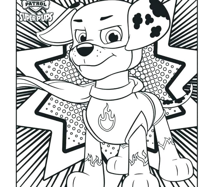 678x600 Marshall Paw Patrol Coloring Pages Paw Patrol Coloring Page Paw