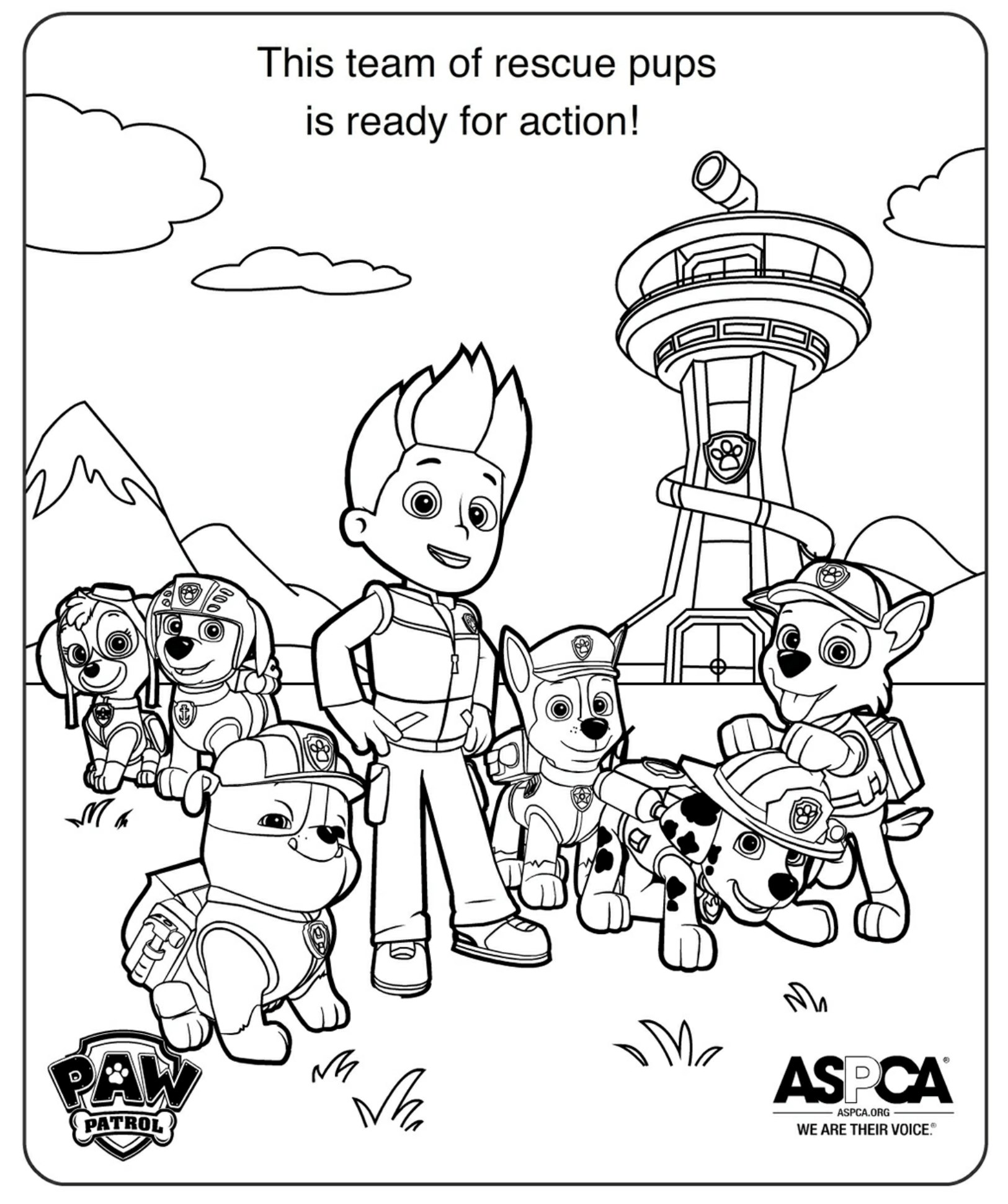 1625x1941 Paw Patrol Coloring Pages