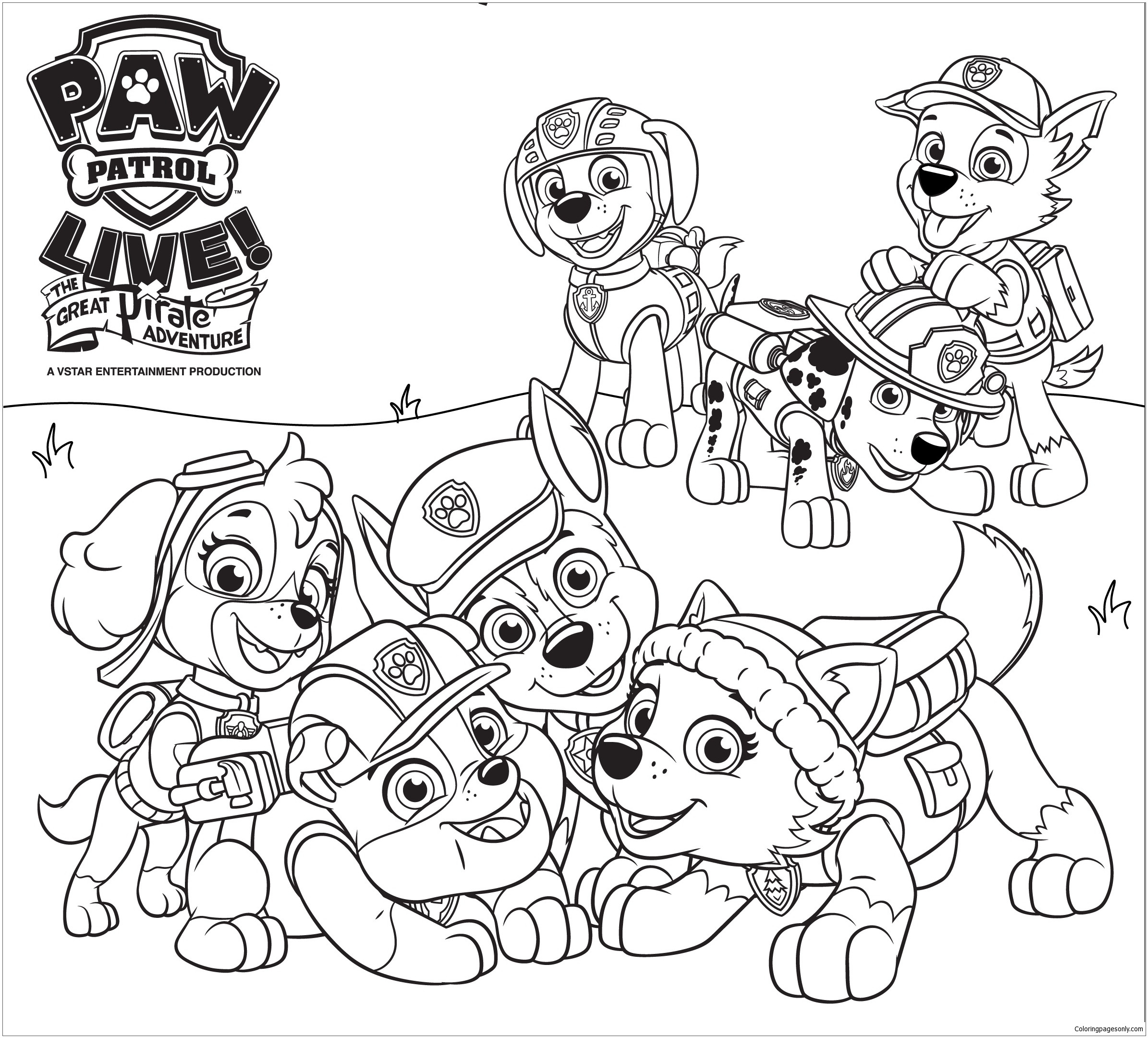 2390x2160 Sea Patrol Coloring Pages Fiscalreform Simple
