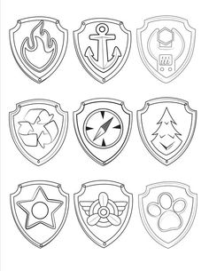 236x305 A Free Paw Patrol Badge Printable Template. Use To Make One Out
