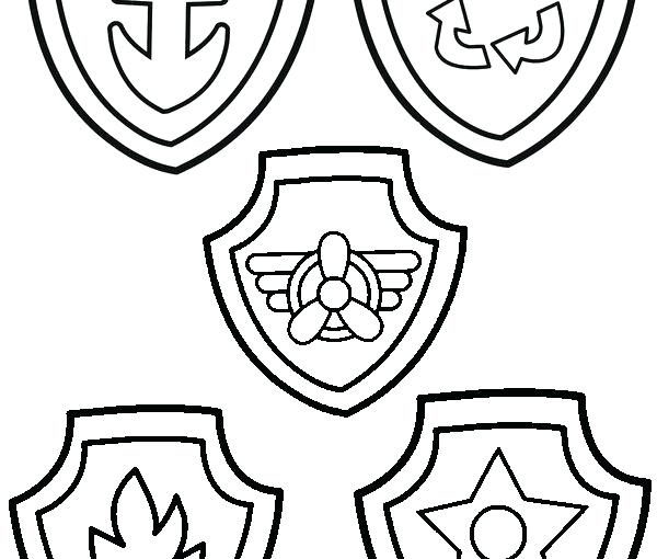 600x510 Paw Patrol Badge Printable Or Badges Coloring Pages For Kids
