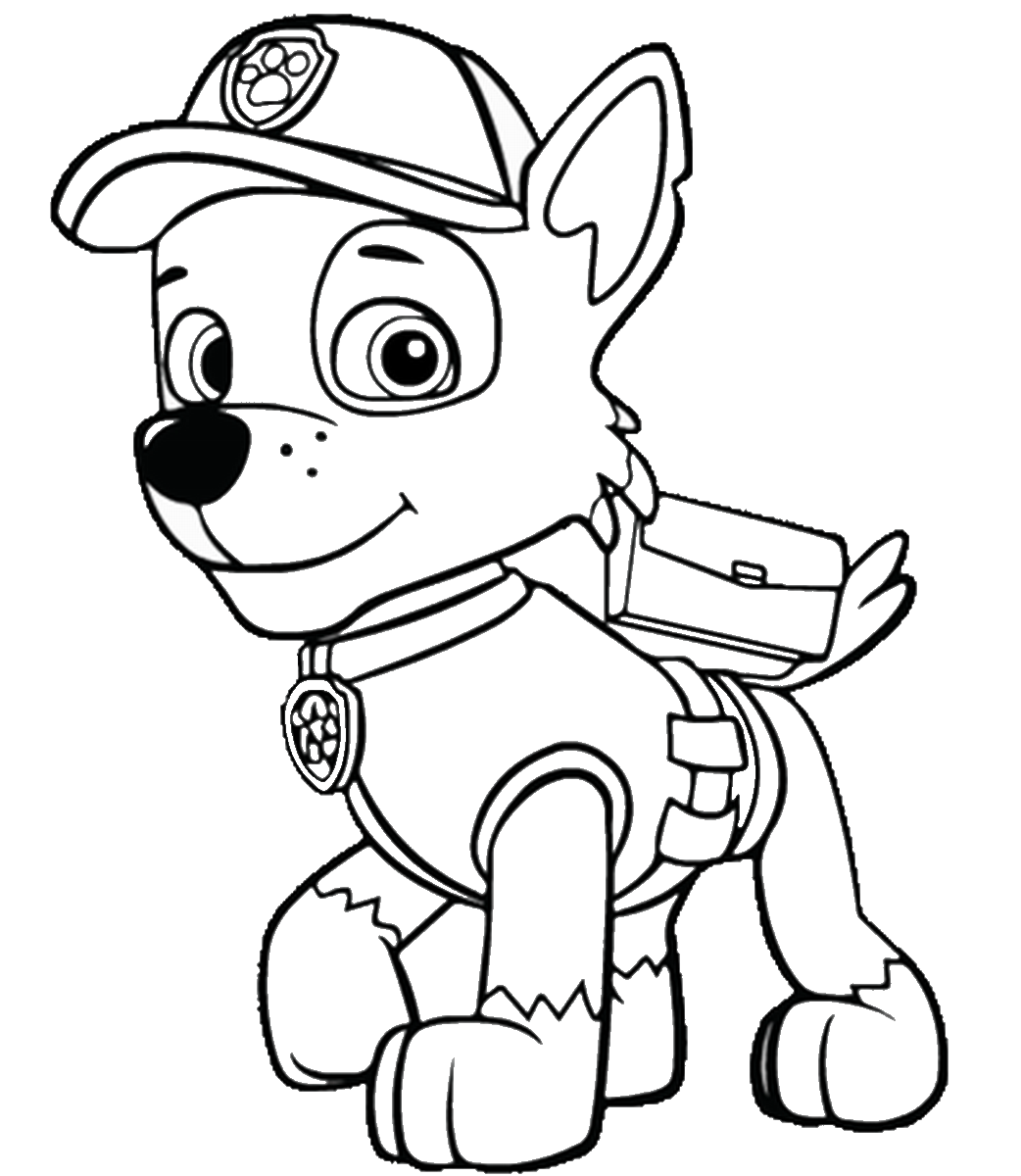 1042x1200 Paw Patrol Coloring Pages Birthday Printable