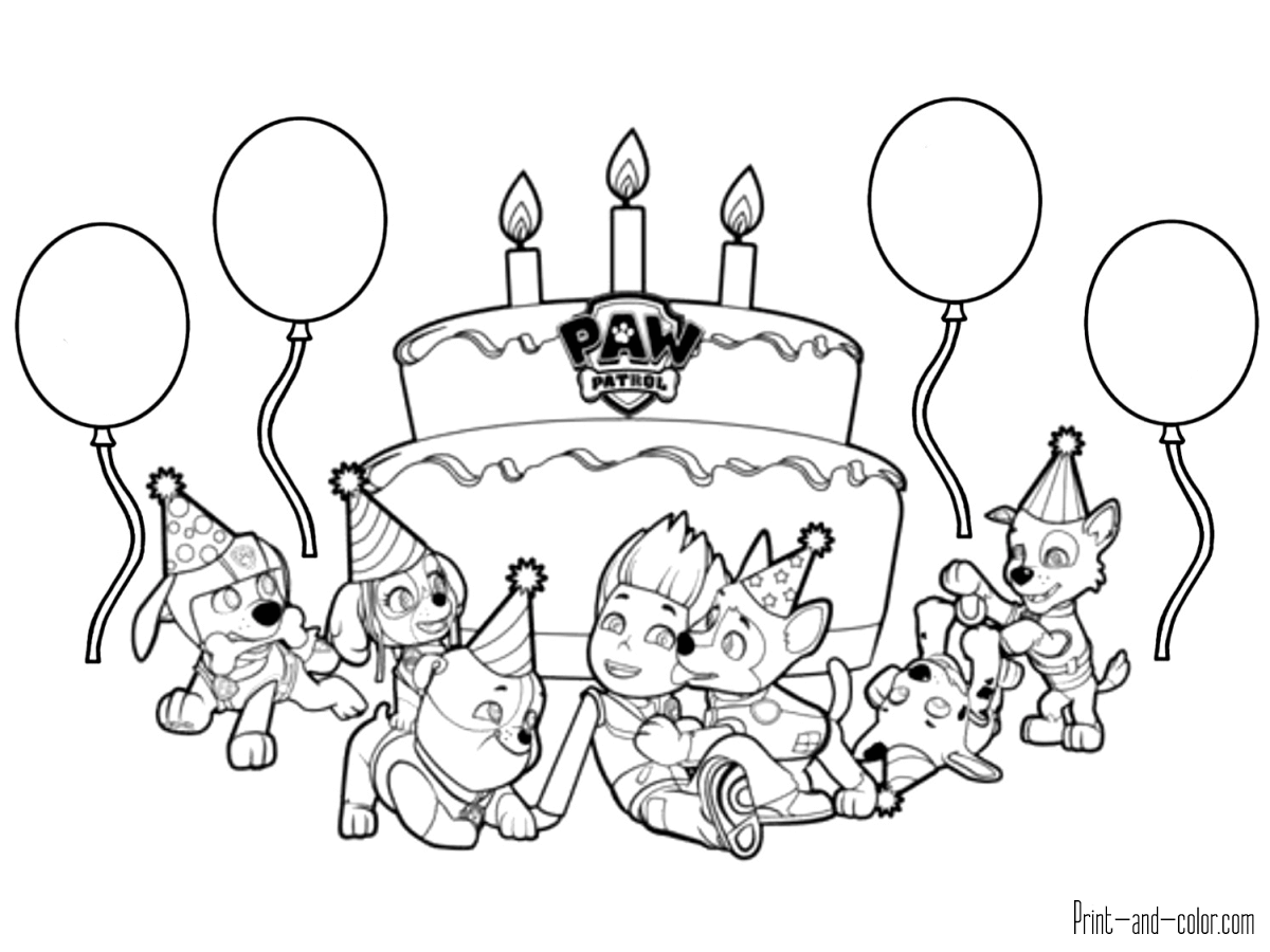 1200x900 Paw Patrol Coloring Pages Print