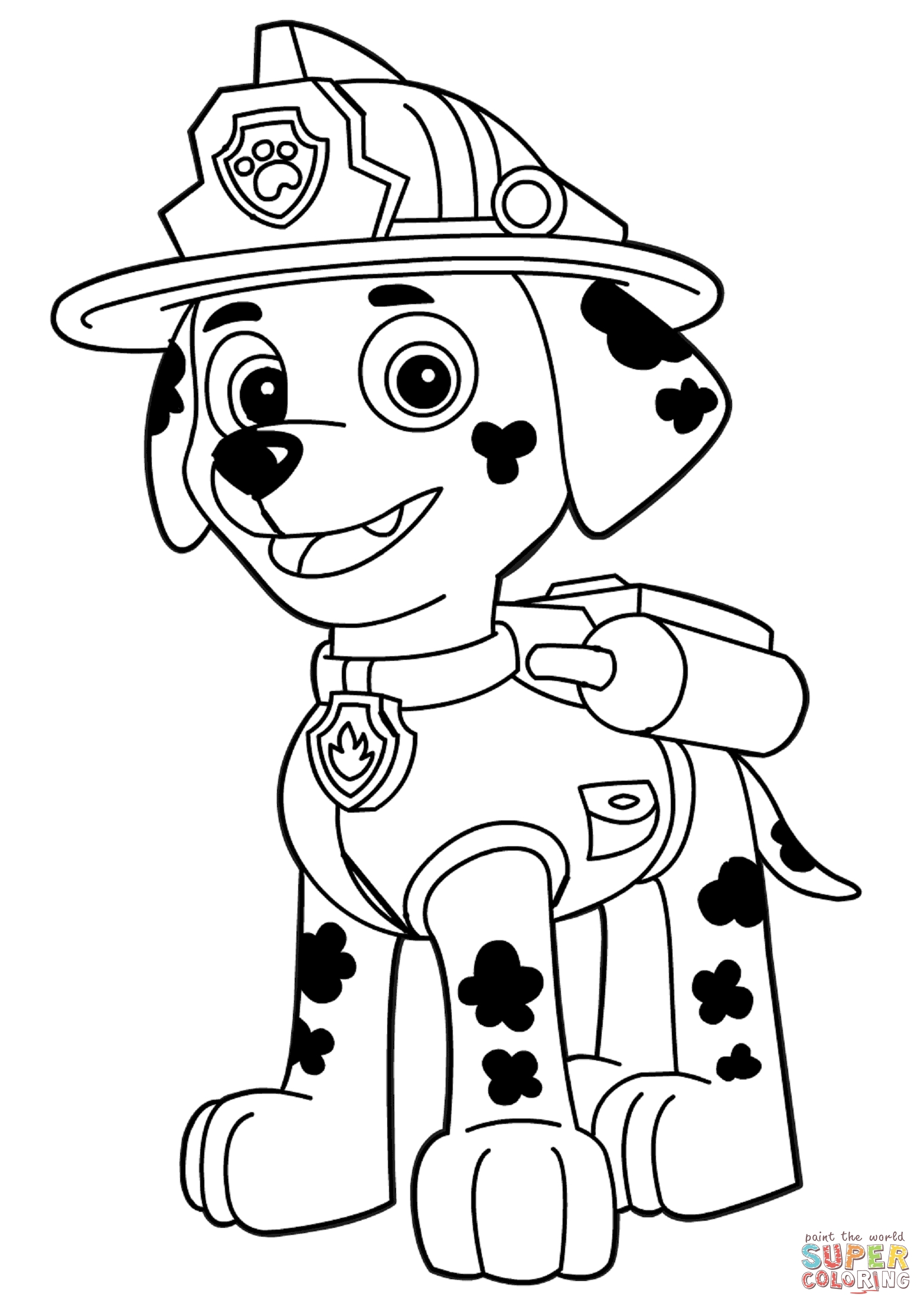 Paw Patrol Characters Coloring Pages