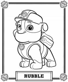236x287 Paw Patrol Coloring Pages Patrulla Canina, Colorear Y Cumple