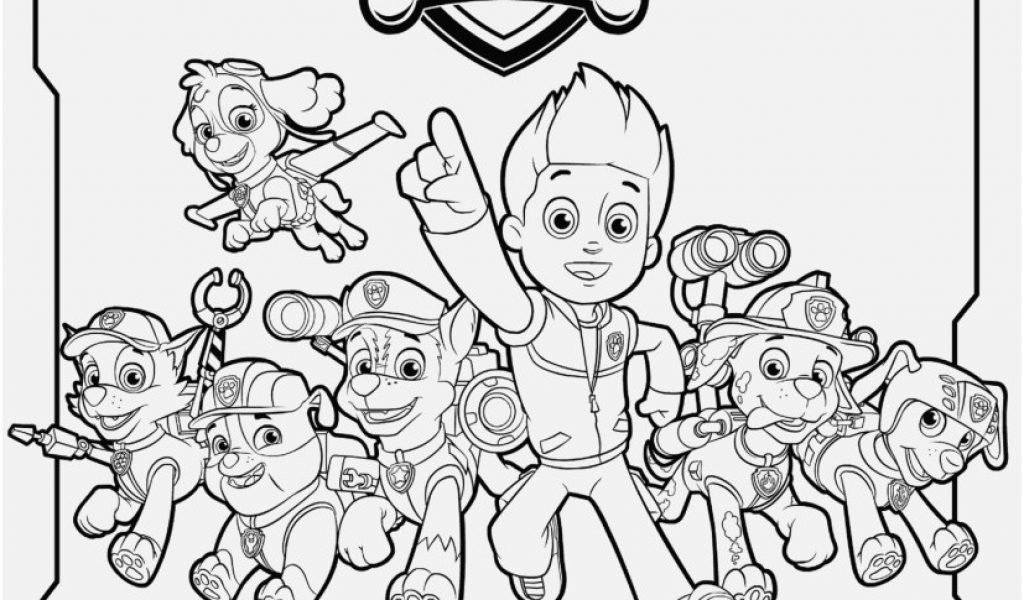 1024x600 Printable Paw Patrol Coloring Pages Concept All Paw Patrol
