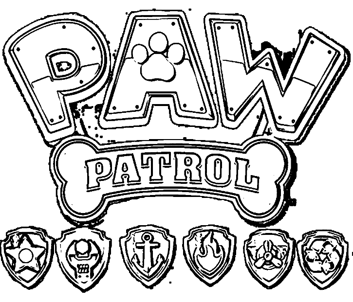 725x621 Diy Paw Patrol Characters Coloring Sheets