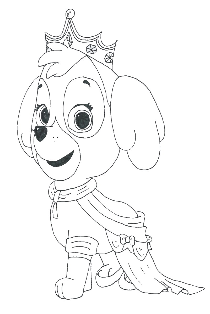 Paw Patrol Coloring Pages Everest
