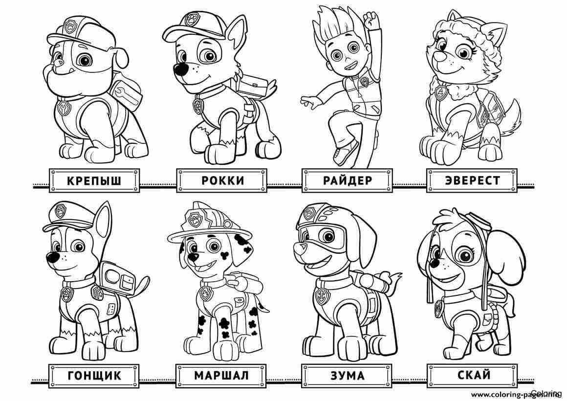 1160x820 Free Printable Paw Patrol Coloring Pages For Kids Print Out