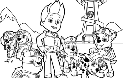500x317 Paw Patrol Coloring Pages