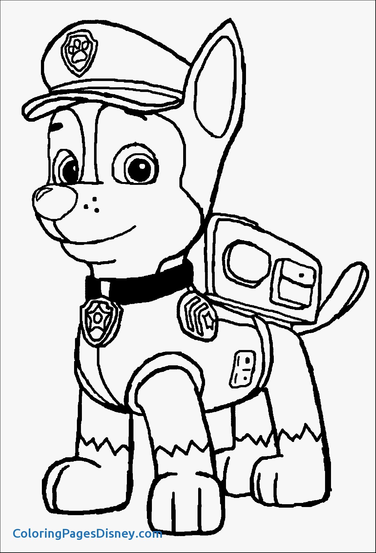 1203x1768 Coloring Games Paw Patrol Lovely 23 Chase Paw Patrol Coloring Page