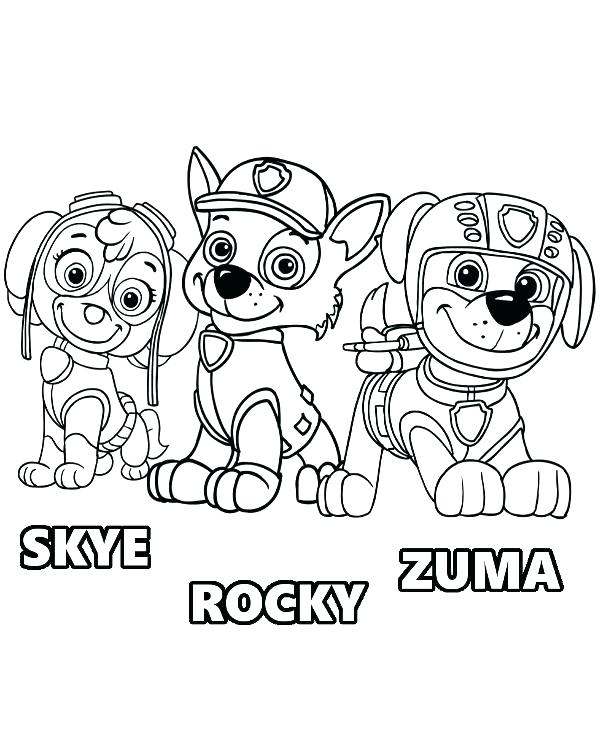 600x740 Paw Patrol Halloween Coloring Pictures Mayor Paw Patrol Mayor Paw