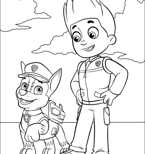 567x600 Paw Patrol Coloring Pages Rocky Book Color Online