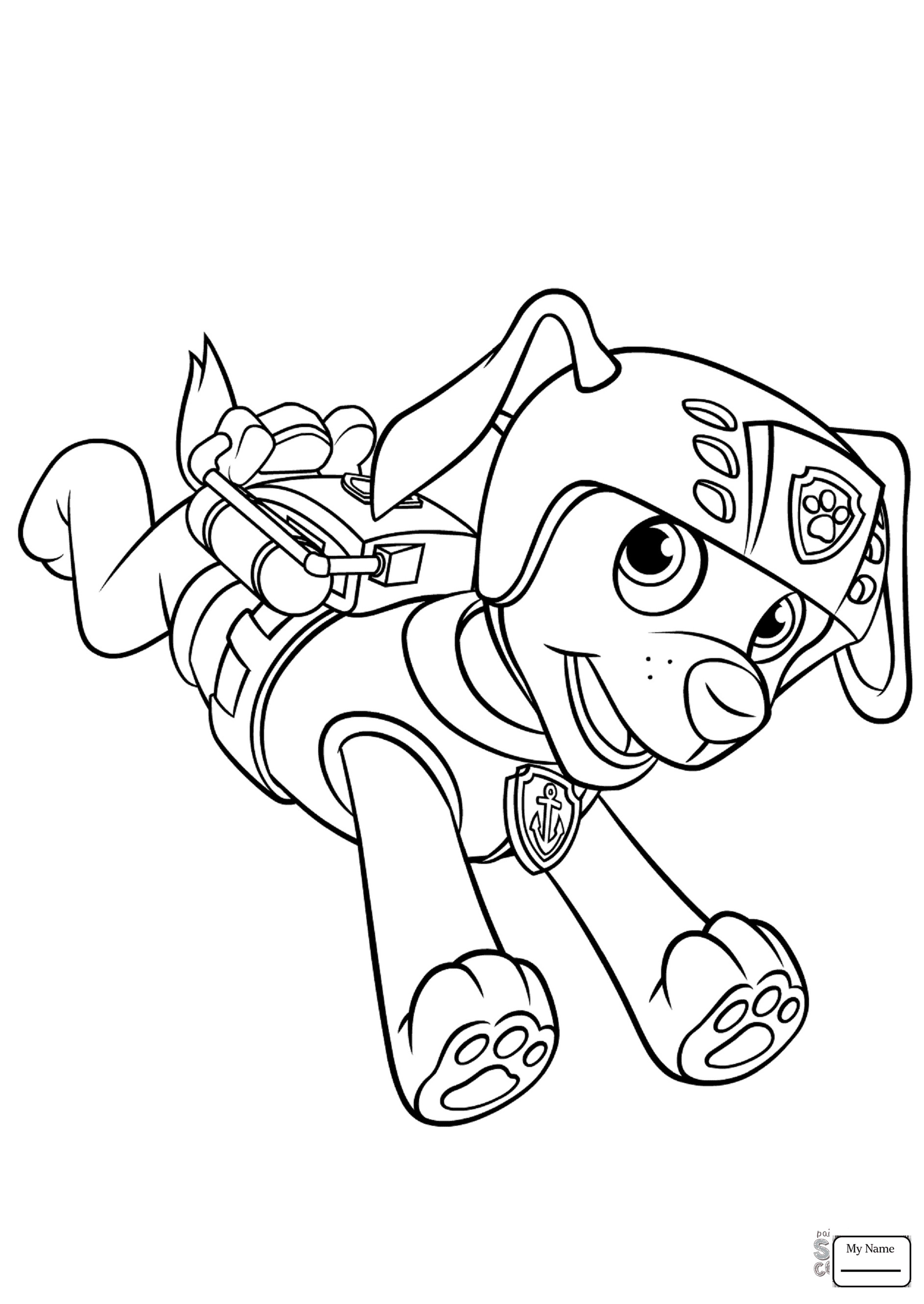 1887x2663 Paw Patrol Coloring Pages Pdf Ryder With Chase And Page