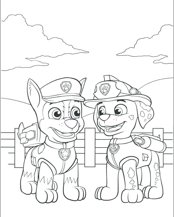 600x750 Paw Patrol Christmas Coloring Pages