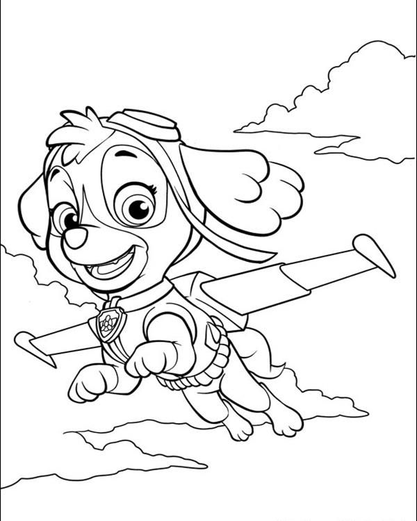 600x750 Free Printable Paw Patrol Coloring Pages For Kids. Print Out