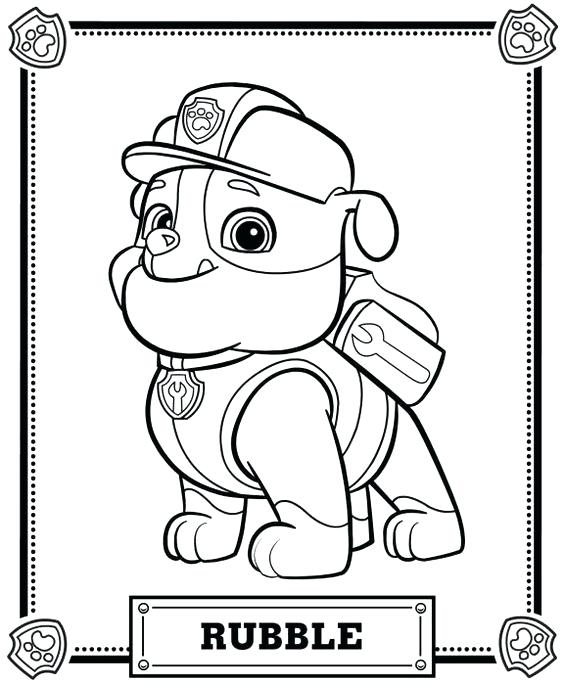 564x686 Paw Patrol Coloring Pages To Print Paw Print Coloring Page Free