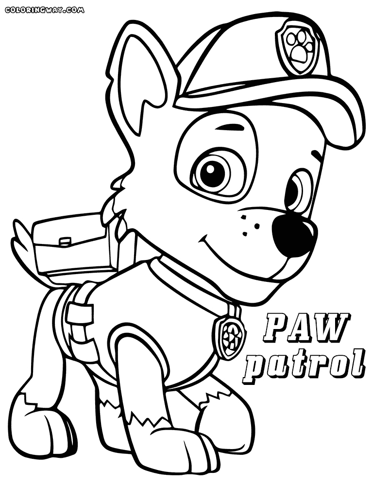 766x1000 Paw Patrol Coloring Pages To Print New Chase From Paw Patrol Free