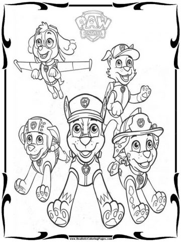 360x480 Paw Patrol Coloring Pages Gif Printable Free Halloween Colouring