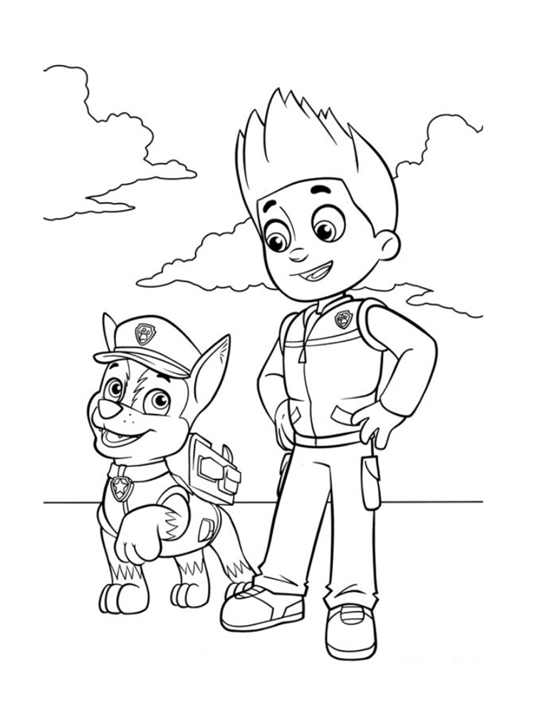 750x1000 Coloriage Pat Patrouille 30 Dessins Imprimer Gratuitement