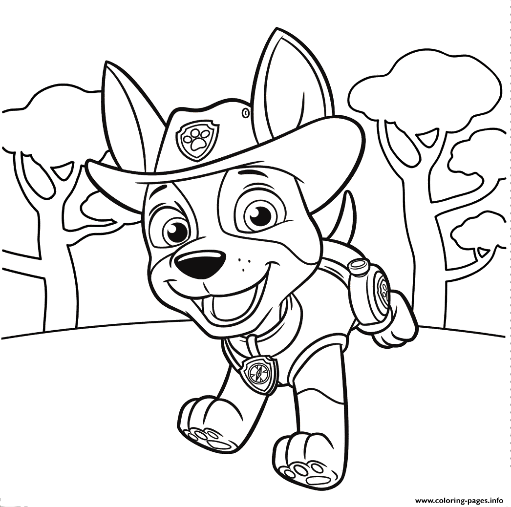 1046x1038 Jungle Pup Tracker Paw Patrol Coloring Pages Printable