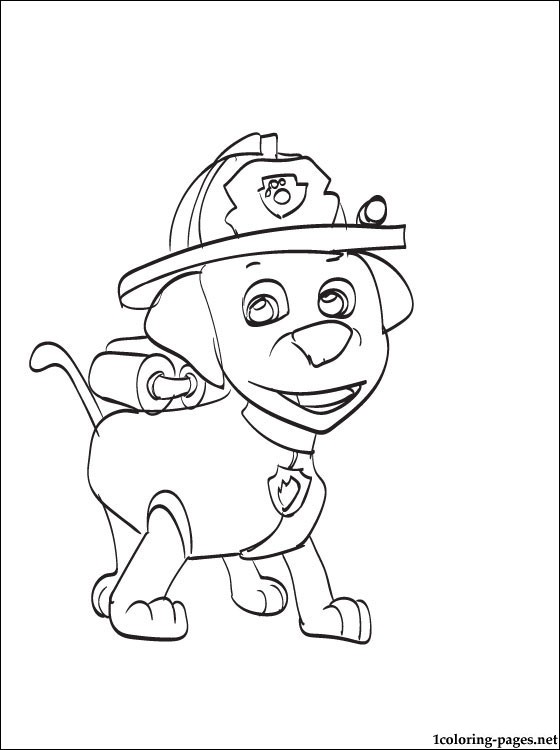 560x750 Marshall Paw Patrol Coloring Page Coloring Pages