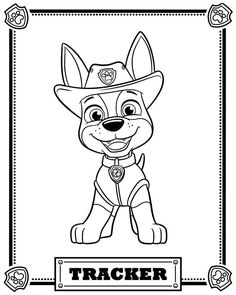 236x295 Paw Patrol Tracker Coloring Pages Trevon Paw