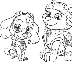 277x241 Paw Patrol Tracker Coloring Page