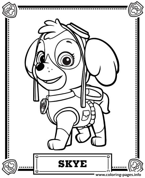 575x707 Print Paw Patrol Skye Coloring Pages Andreas 1st Ideas Birthday