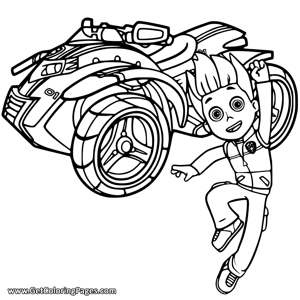1024x1024 Paw Patrol Coloring Page