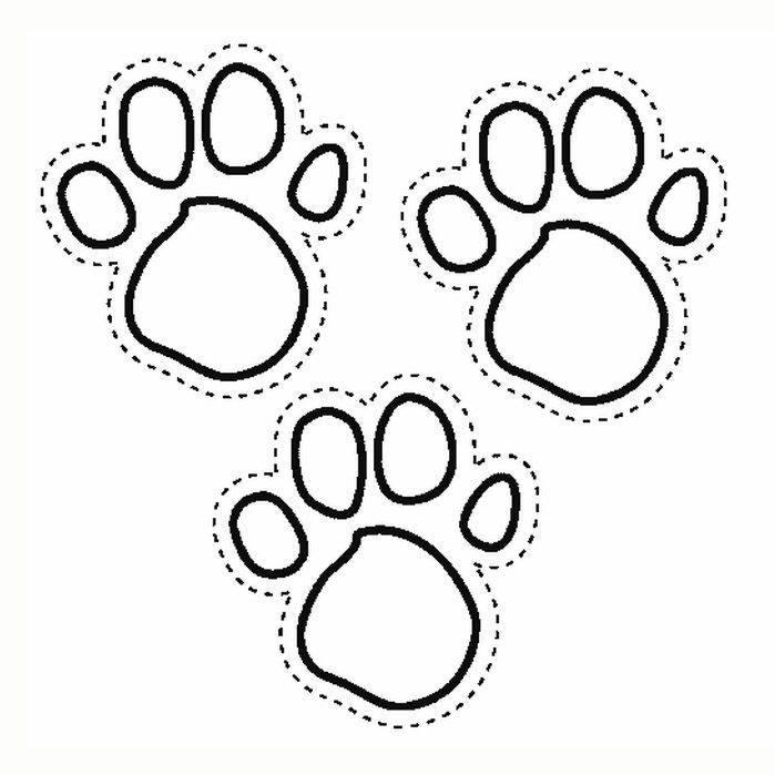 699x699 Paw Print Coloring Page Paw Print Coloring Page Fund Raising